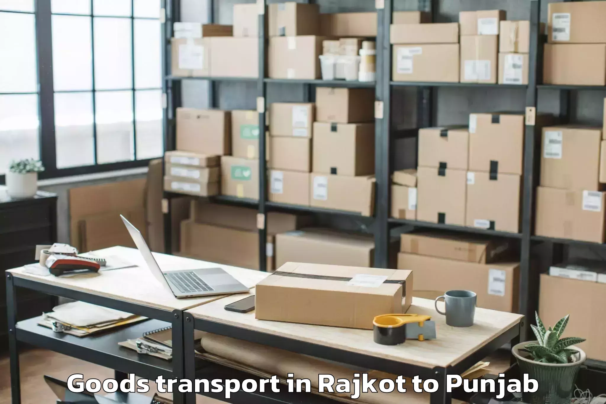 Affordable Rajkot to Kaler Goods Transport